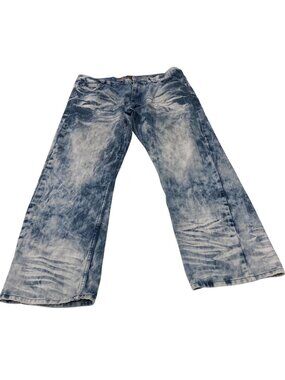 Denim & Rivets Authentic Jeans Mens sz 36 Acid Wash Distressed Edgy Streetwear